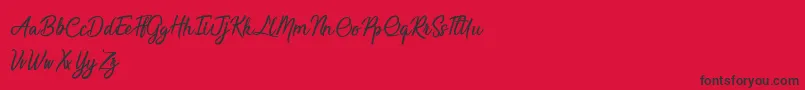 SaturdayBeLikeMadness Font – Black Fonts on Red Background