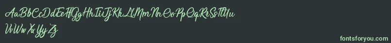 SaturdayBeLikeMadness Font – Green Fonts on Black Background