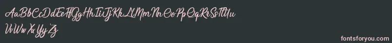 SaturdayBeLikeMadness Font – Pink Fonts on Black Background