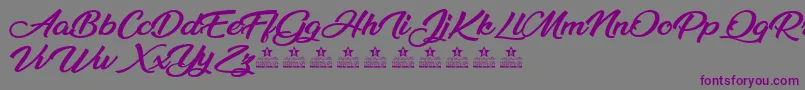 MilleniaPersonalUse Font – Purple Fonts on Gray Background