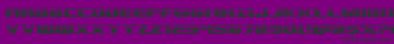 Шрифт Dekarangerhalf – чёрные шрифты на фиолетовом фоне