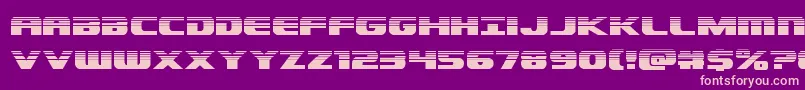 Dekarangerhalf Font – Pink Fonts on Purple Background