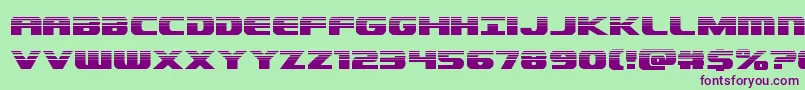 Dekarangerhalf Font – Purple Fonts on Green Background