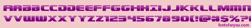 Dekarangerhalf Font – Purple Fonts on Pink Background