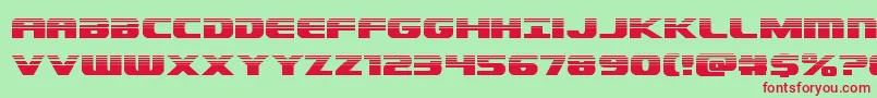 Dekarangerhalf Font – Red Fonts on Green Background