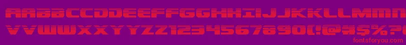 Dekarangerhalf Font – Red Fonts on Purple Background