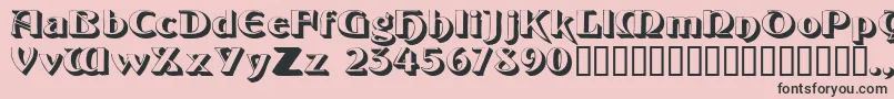 Obeliskssk Font – Black Fonts on Pink Background