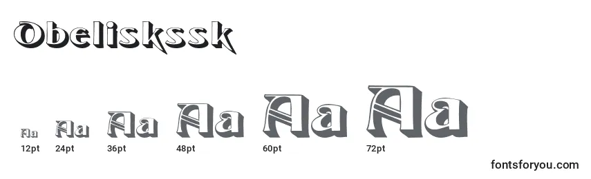 Obeliskssk Font Sizes