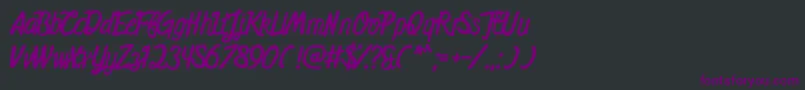 MidnightsOnTheShore Font – Purple Fonts on Black Background
