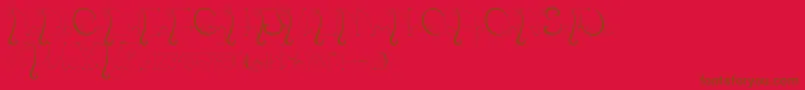 Шрифт KalopsiaTtf – коричневые шрифты на красном фоне