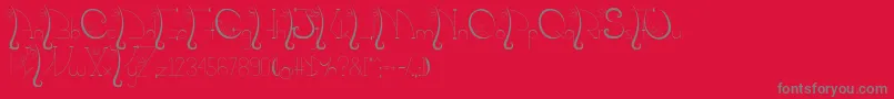 KalopsiaTtf Font – Gray Fonts on Red Background