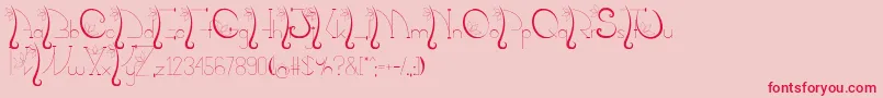 KalopsiaTtf Font – Red Fonts on Pink Background