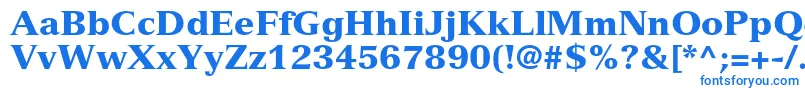 VersaillesltstdBlack Font – Blue Fonts on White Background