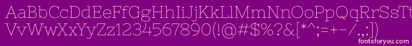 Nixieone Font – Pink Fonts on Purple Background