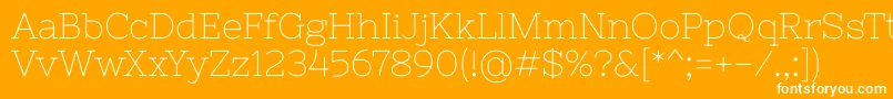 Nixieone Font – White Fonts on Orange Background