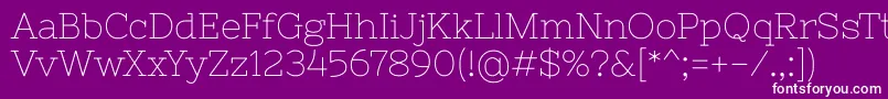 Nixieone Font – White Fonts on Purple Background