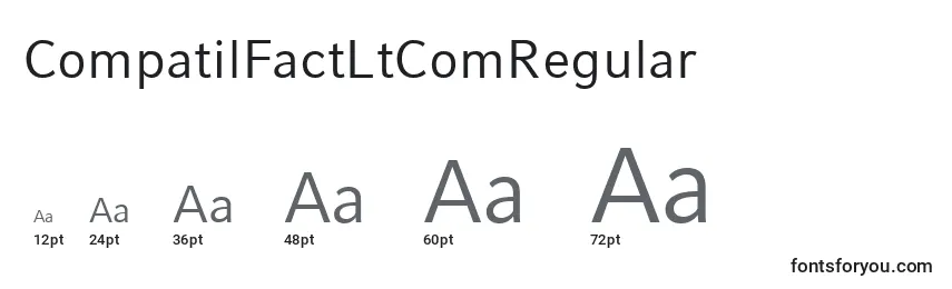 Размеры шрифта CompatilFactLtComRegular
