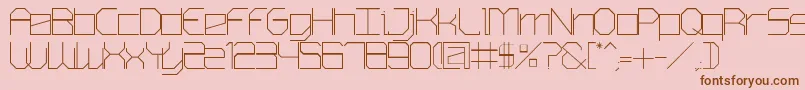 SmContextism Font – Brown Fonts on Pink Background