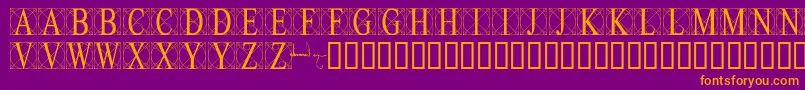 Leonardo Font – Orange Fonts on Purple Background