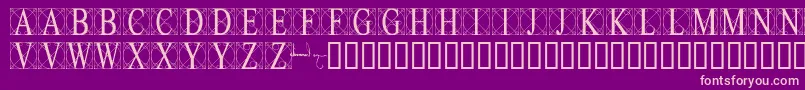 Leonardo Font – Pink Fonts on Purple Background