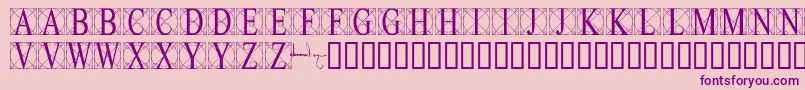 Leonardo Font – Purple Fonts on Pink Background