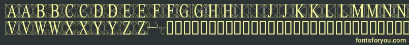 Leonardo Font – Yellow Fonts on Black Background