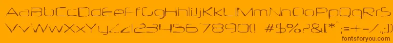 Weitere Informationen zur Neuropolgaunt-Schriftart Neuropolgaunt-Schriftart – Braune Schriften auf orangefarbenem Hintergrund