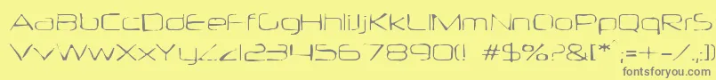 More about Neuropolgaunt Font Neuropolgaunt Font – Gray Fonts on Yellow Background