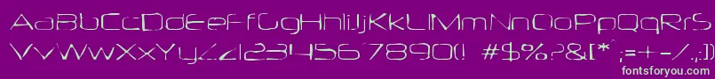 More about Neuropolgaunt Font Neuropolgaunt Font – Green Fonts on Purple Background