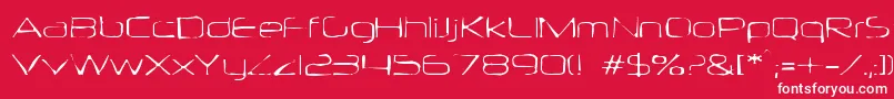 More about Neuropolgaunt Font Neuropolgaunt Font – White Fonts on Red Background