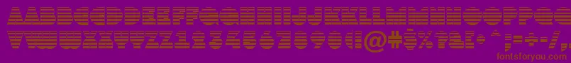 GrotostrgrNormal Font – Brown Fonts on Purple Background