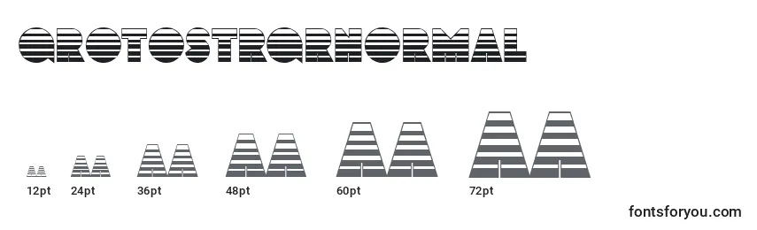GrotostrgrNormal Font Sizes