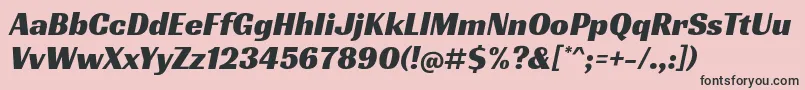 RacingsansoneRegular Font – Black Fonts on Pink Background