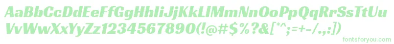 RacingsansoneRegular Font – Green Fonts on White Background