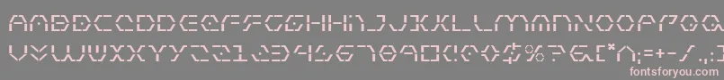 フォントZeta ffy – 灰色の背景にピンクのフォント