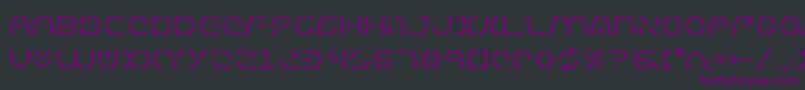 フォントZeta ffy – 黒い背景に紫のフォント