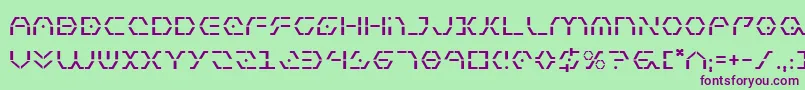 フォントZeta ffy – 緑の背景に紫のフォント