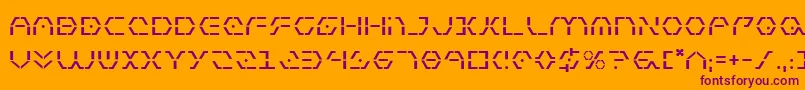 フォントZeta ffy – オレンジの背景に紫のフォント