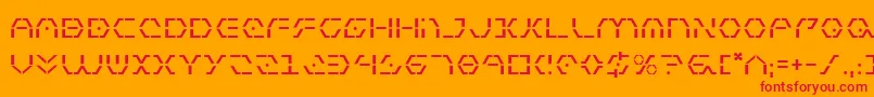 フォントZeta ffy – オレンジの背景に赤い文字