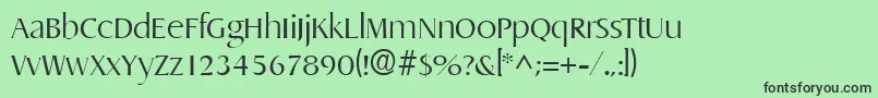DragonlhRegular Font – Black Fonts on Green Background