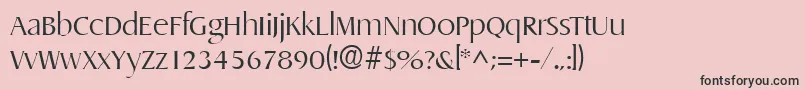 DragonlhRegular Font – Black Fonts on Pink Background