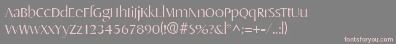 DragonlhRegular Font – Pink Fonts on Gray Background