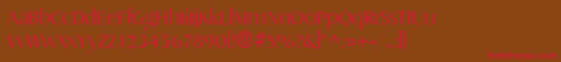 DragonlhRegular Font – Red Fonts on Brown Background