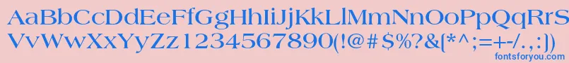 LagunacBold Font – Blue Fonts on Pink Background