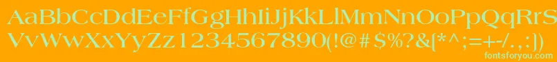 More about LagunacBold Font LagunacBold Font – Green Fonts on Orange Background