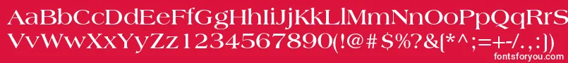 LagunacBold Font – White Fonts on Red Background