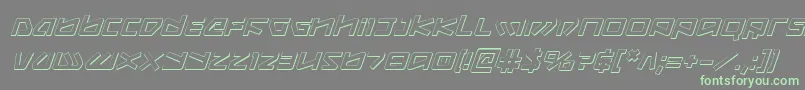 Подробнее о шрифте Kobold3Di Шрифт Kobold3Di – зелёные шрифты на сером фоне