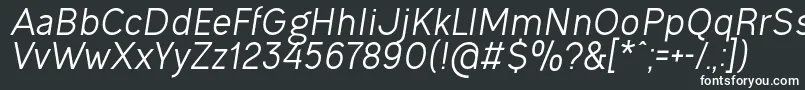 Шрифт OgonekItalic – белые шрифты