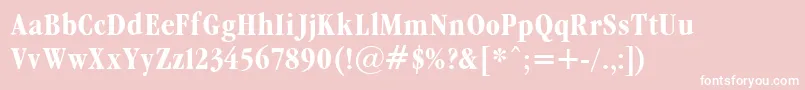 GrmndB Font – White Fonts on Pink Background
