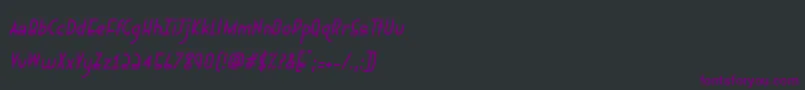 Ephemerianitalic Font – Purple Fonts on Black Background